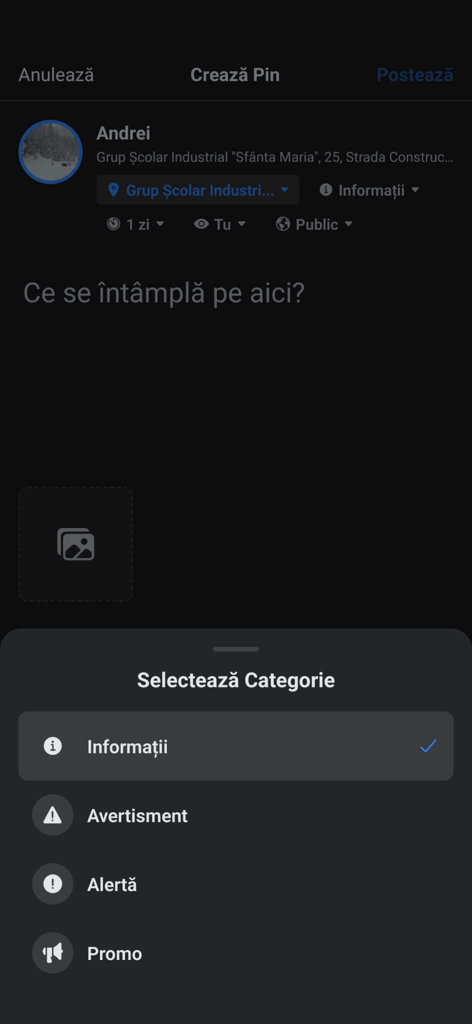 Urban app - dark mode