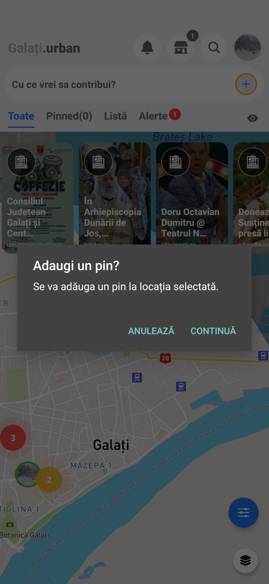 Urban app - dark mode